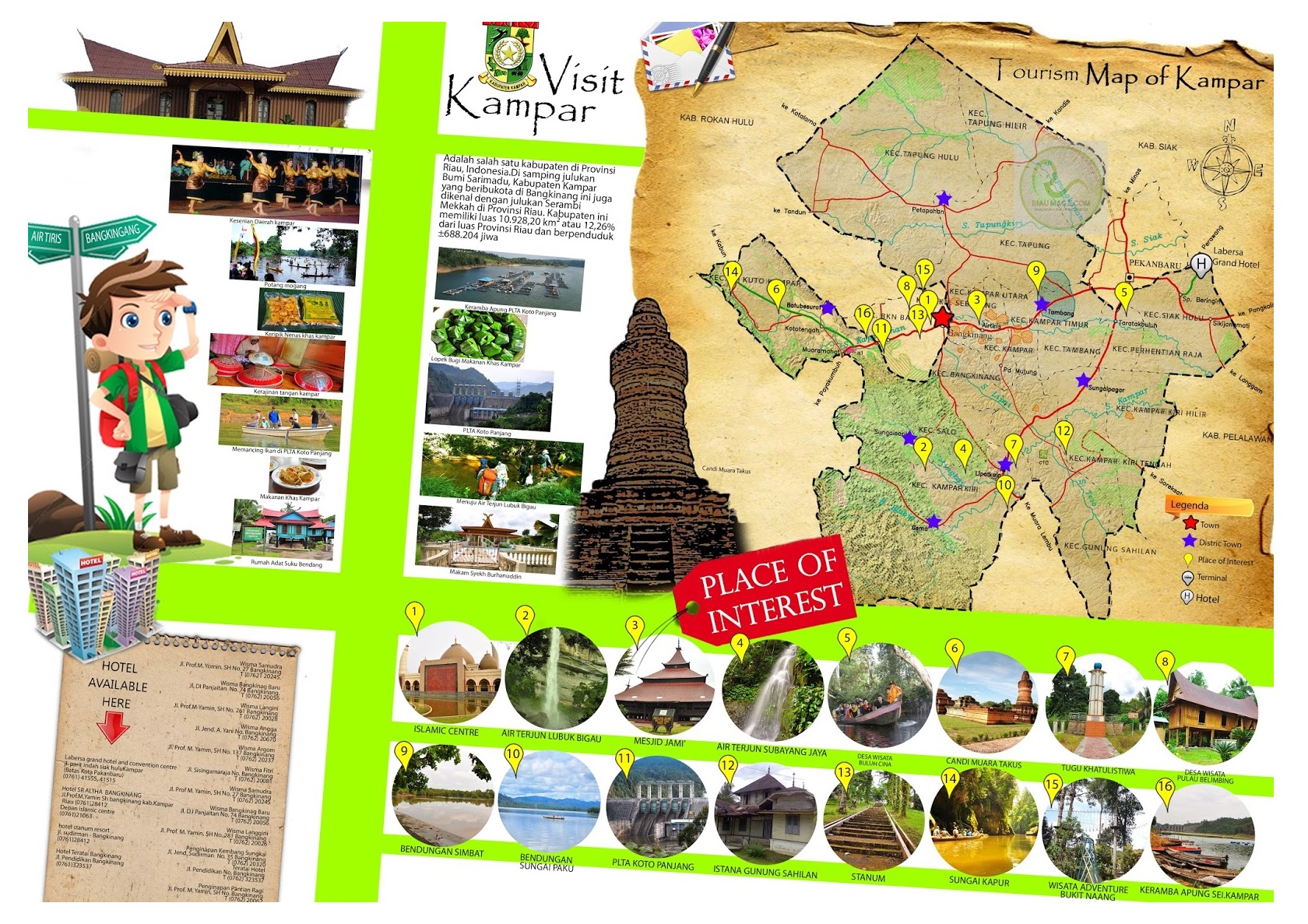 Download Peta Tempat Wisata di Riau (Pekanbaru dan Semua ...