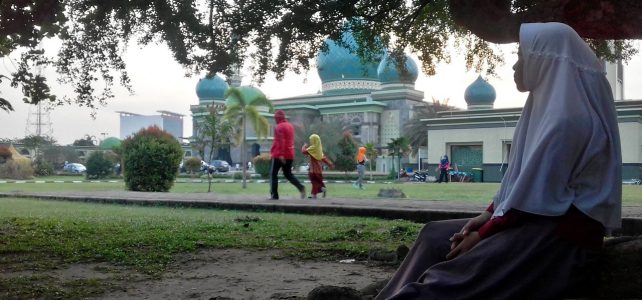 Olahraga Sore di Masjid Agung An-Nur Pekanbaru, seru kali ya…