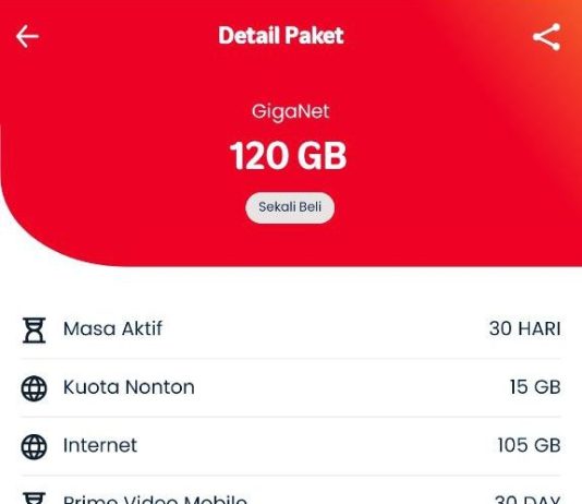 Paket Internet GigaNet Telkomsel